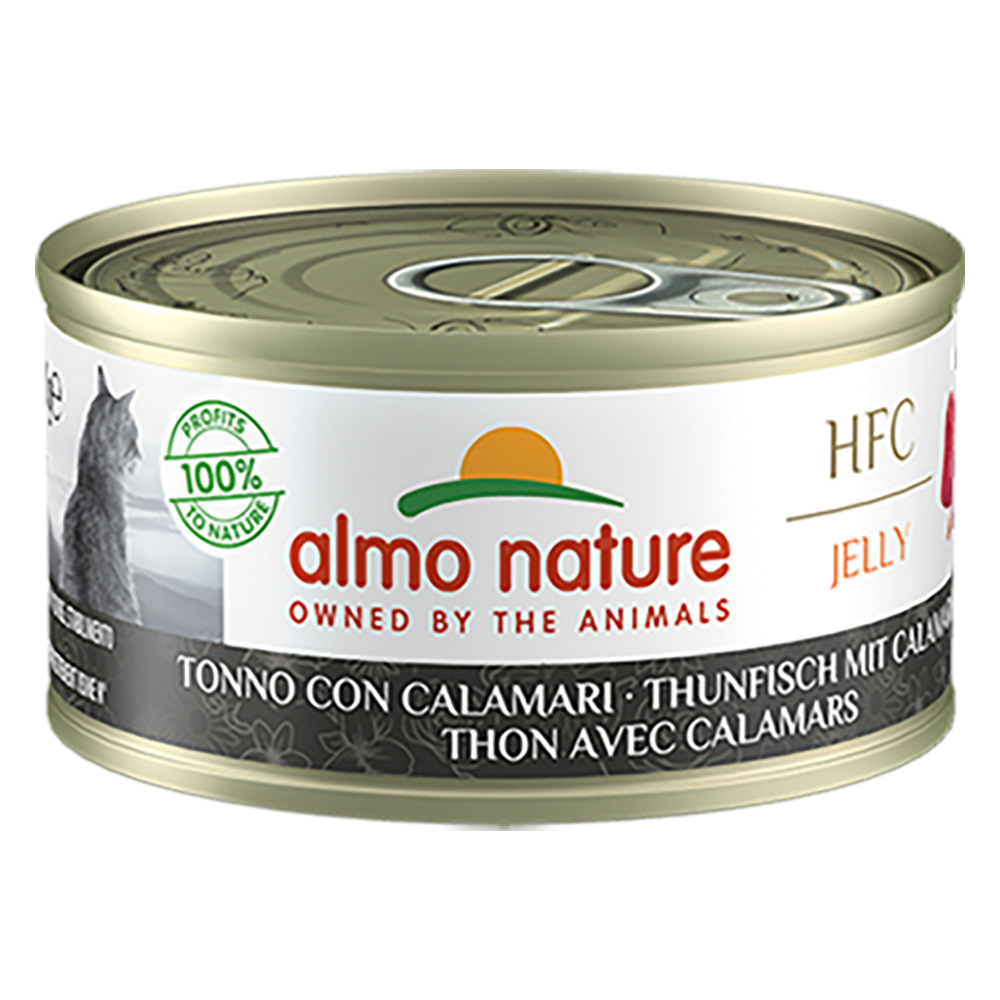 5 + 1 gratis! 6 x 70 g Almo Nature - HFC Thunfisch mit Calamaris in Gelee von Almo Nature HFC