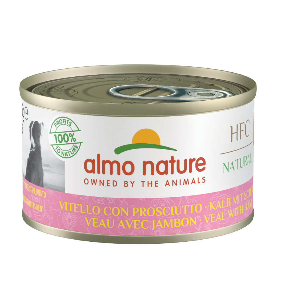 5 + 1 gratis! 6 x 95 g Almo Nature HFC - Kalb mit Schinken von Almo Nature HFC