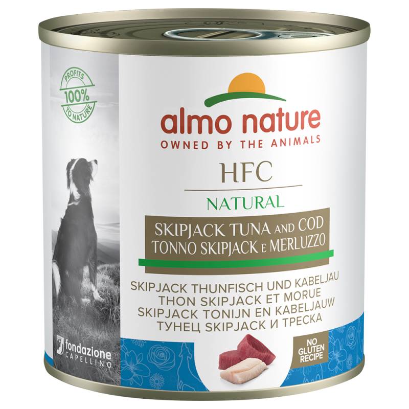 6 x 280 g / 290 g Almo Nature HFC zum Sonderpreis! - Skip Jack Thunfisch und Kabeljau 6 x 290 g von Almo Nature HFC