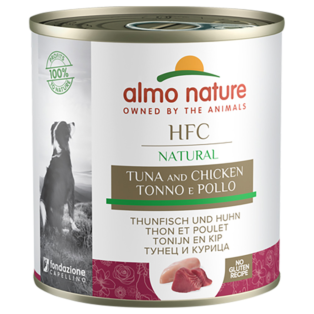 6 x 280 g / 290 g Almo Nature HFC zum Sonderpreis! - Thunfisch und Huhn 6 x 290 g von Almo Nature HFC