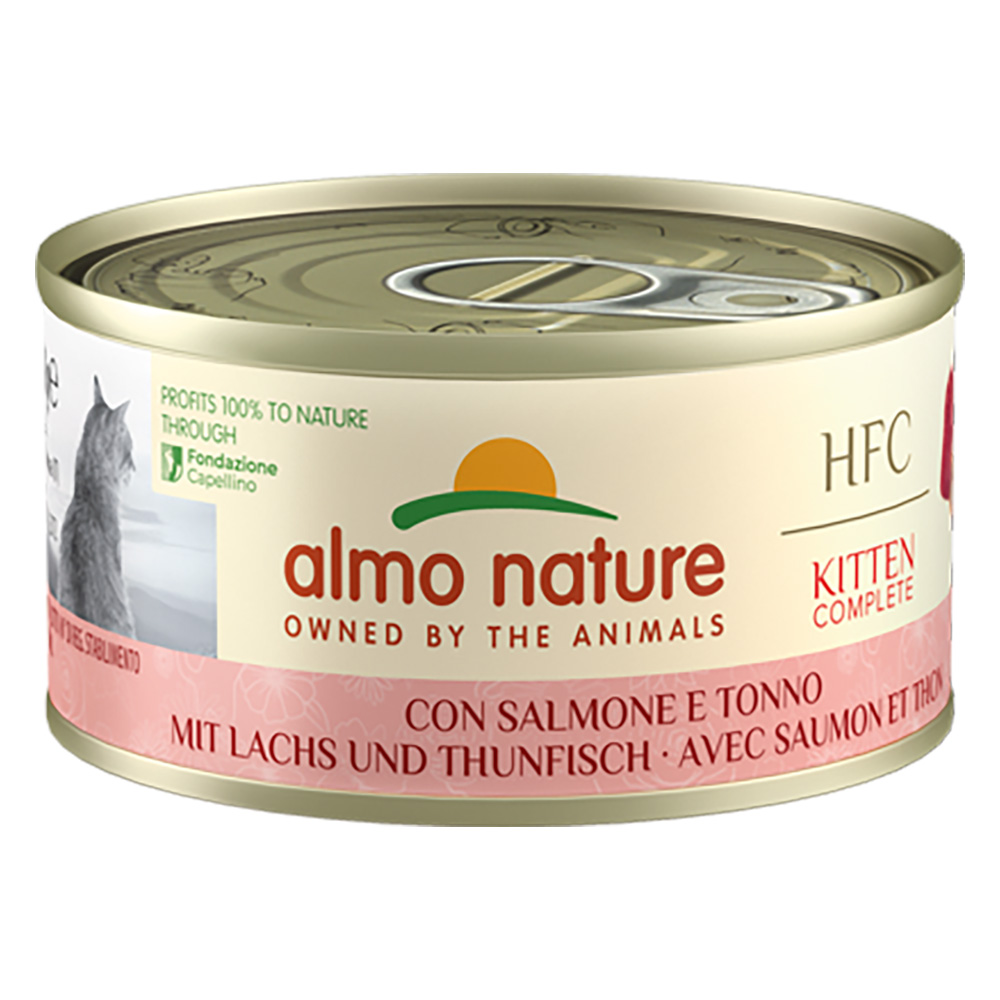 Almo Nature HFC Complete Kitten 6 x 70 g - Lachs mit Thunfisch von Almo Nature HFC