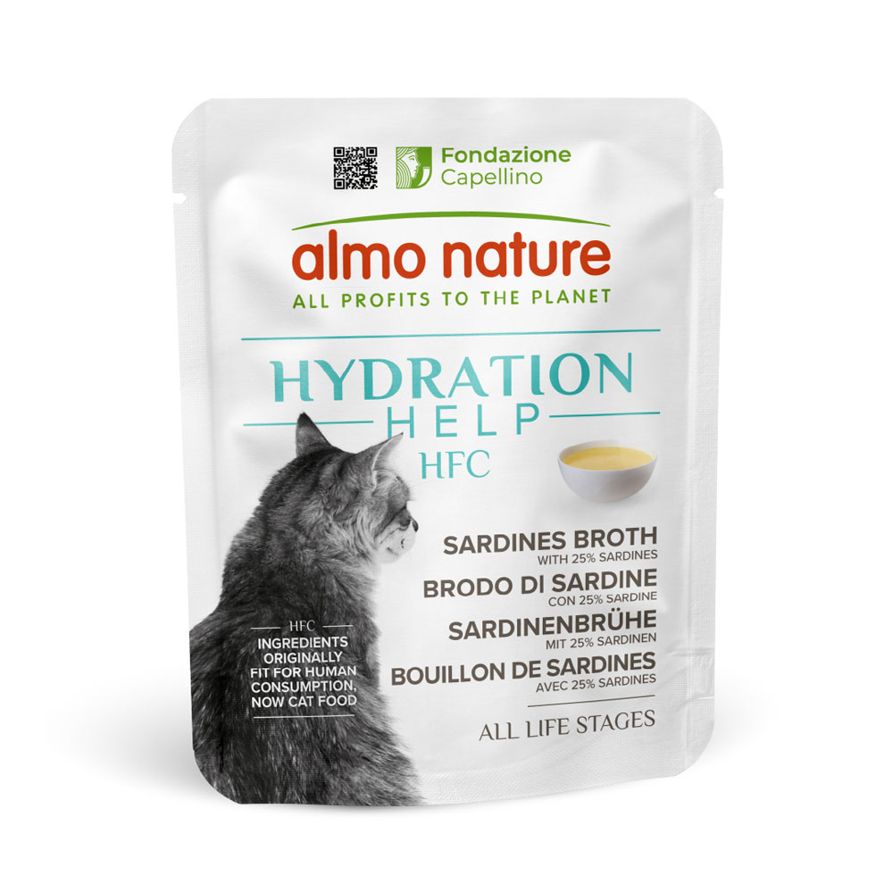 Almo Nature HFC Hydration Help 6 x 50 g - Sardinenbrühe mit Sardinen Almo Nature HFC Hydration Help 6 x 50 g - Sardinenbrühe mit Sardinen von Almo Nature HFC