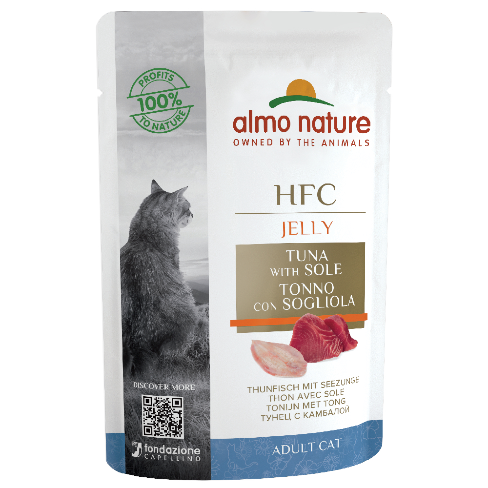 Almo Nature HFC Jelly Pouch 6 x 55 g - Thunfisch mit Seezunge von Almo Nature HFC