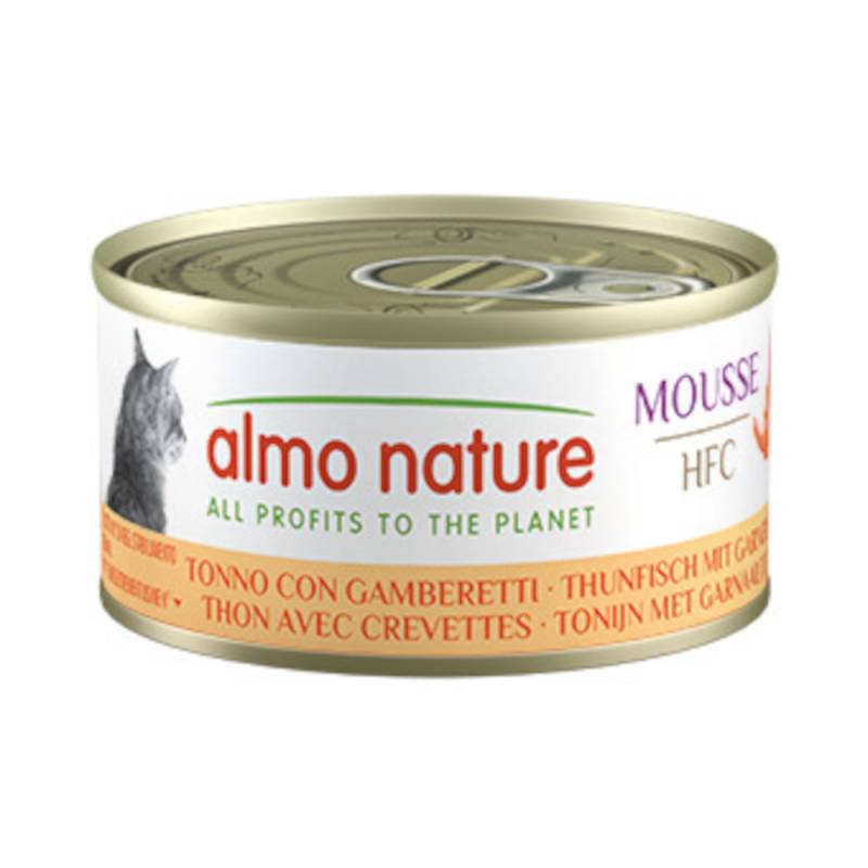 Sparpaket Almo Nature HFC Cat Mousse 24 x 70 g - Thunfisch mit Garnelen von Almo Nature HFC