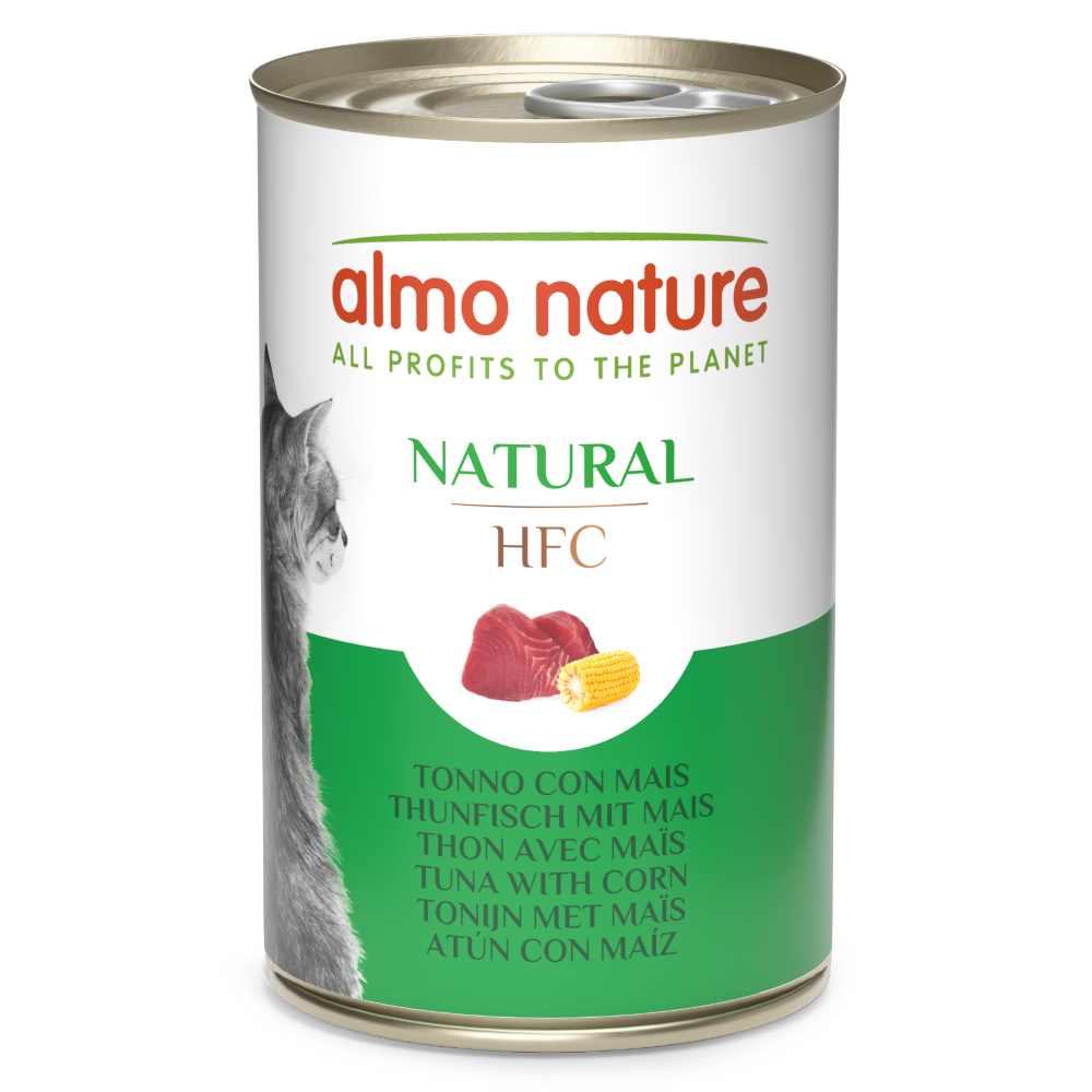 Sparpaket Almo Nature HFC Natural 12 x 140 g - Thunfisch mit Mais von Almo Nature HFC