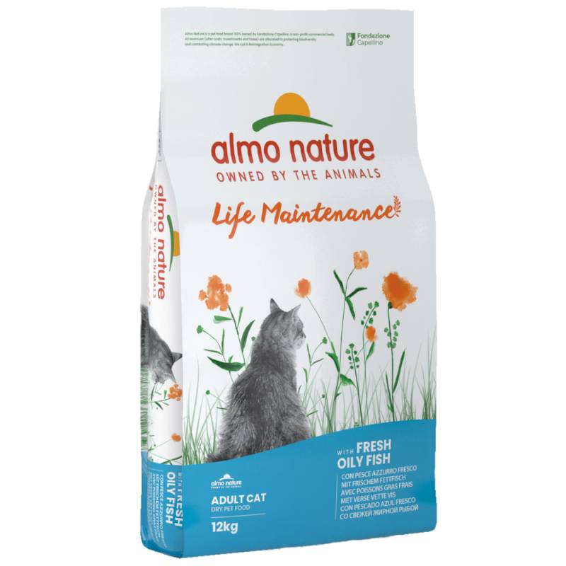 1 kg gratis! 12 kg Almo Nature Holistic - Fettfisch & Reis von Almo Nature Holistic