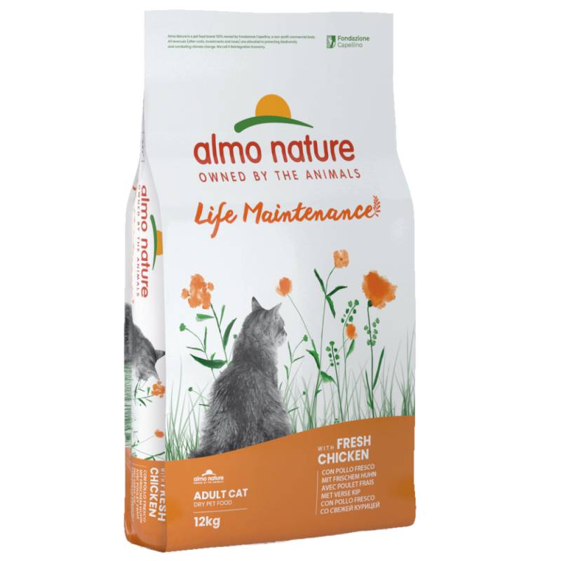 1 kg gratis! 12 kg Almo Nature Holistic - Huhn & Reis von Almo Nature Holistic