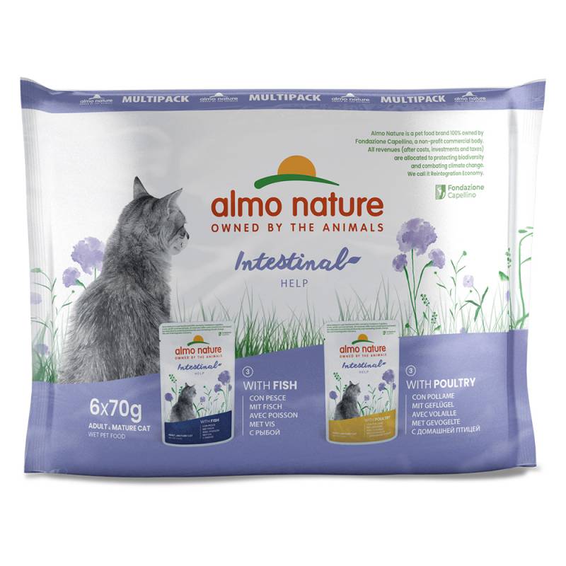 20 + 4 gratis! 24 x 70 g Almo Nature Holistic Intestinal Help - Mix: Geflügel & Fisch von Almo Nature Holistic