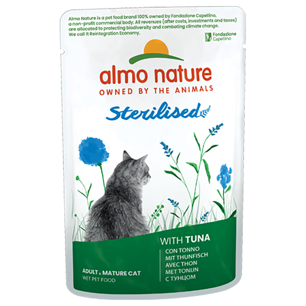 20 + 4 gratis! 24 x 70 g Almo Nature Holistic Sterilised  - Thunfisch von Almo Nature Holistic