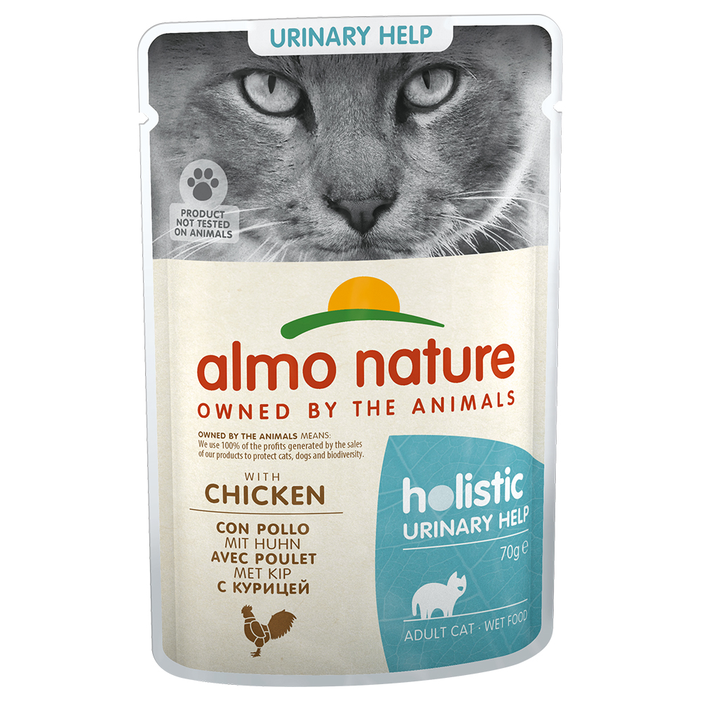 20 + 4 gratis! 24 x 70 g Almo Nature Holistic Urinary Help - Huhn von Almo Nature Holistic