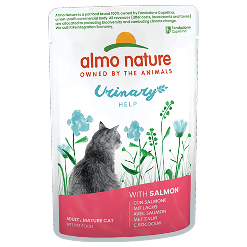 20 + 4 gratis! 24 x 70 g Almo Nature Holistic Urinary Help - Lachs von Almo Nature Holistic