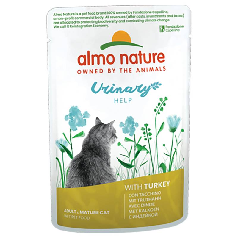 20 + 4 gratis! 24 x 70 g Almo Nature Holistic Urinary Help - Truthahn von Almo Nature Holistic