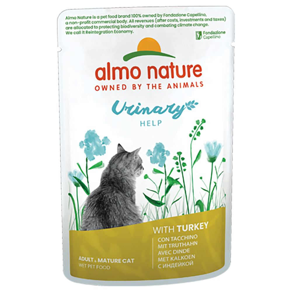 5 + 1 gratis! 6 x 70 g Almo Nature Holistic Urinary Help - Truthahn von Almo Nature Holistic