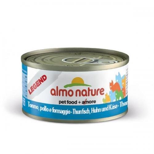 24 x Almo Nature Legend Thunfisch, Huhn & Käse 70g, Nassfutter, Katzenfutter von Almo Nature