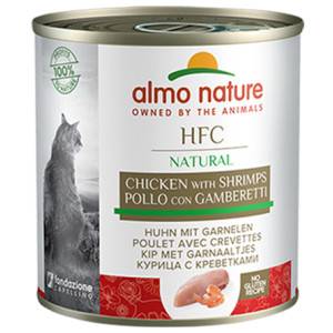 Almo Nature HFC Natural Huhn mit Garnelen Katzen-Nassfutter (280 g) 12 x 280 g von Almo Nature