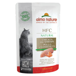 Almo Nature HFC Natural Huhn mit Garnelen Katzen-Nassfutter (55 g) 24 x 55 g von Almo Nature