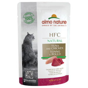 Almo Nature HFC Natural Thunfisch und Huhn Katzen-Nassfutter (55 g) 24 x 55 g von Almo Nature