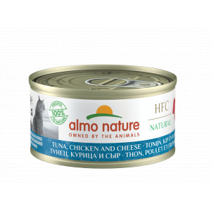 Almo Nature HFC Natural Thunfisch mit Huhn und Käse Katzen-Nassfutter (70 g) 12 x 70 g von Almo Nature