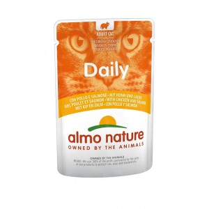 Almo Nature Daily mit Huhn und Lachs Katzen-Nassfutter (70 g) 30 x 70 g von Almo Nature