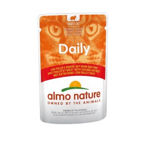 Almo Nature Daily mit Huhn und Rind Katzen-Nassfutter (70 g) 60 x 70 g von Almo Nature