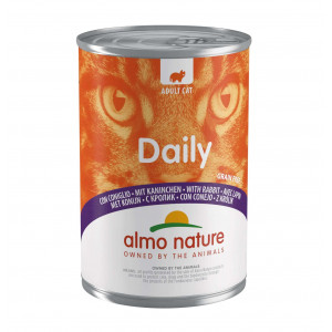 Almo Nature Daily mit Kaninchen Katzen-Nassfutter (400 g) 12 x 400 g von Almo Nature