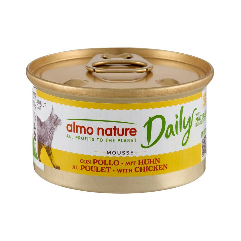 Almo Nature Daily Menu Mousse Katzenfutter - Dosen - Huhn - 24 x 85 g von Almo Nature