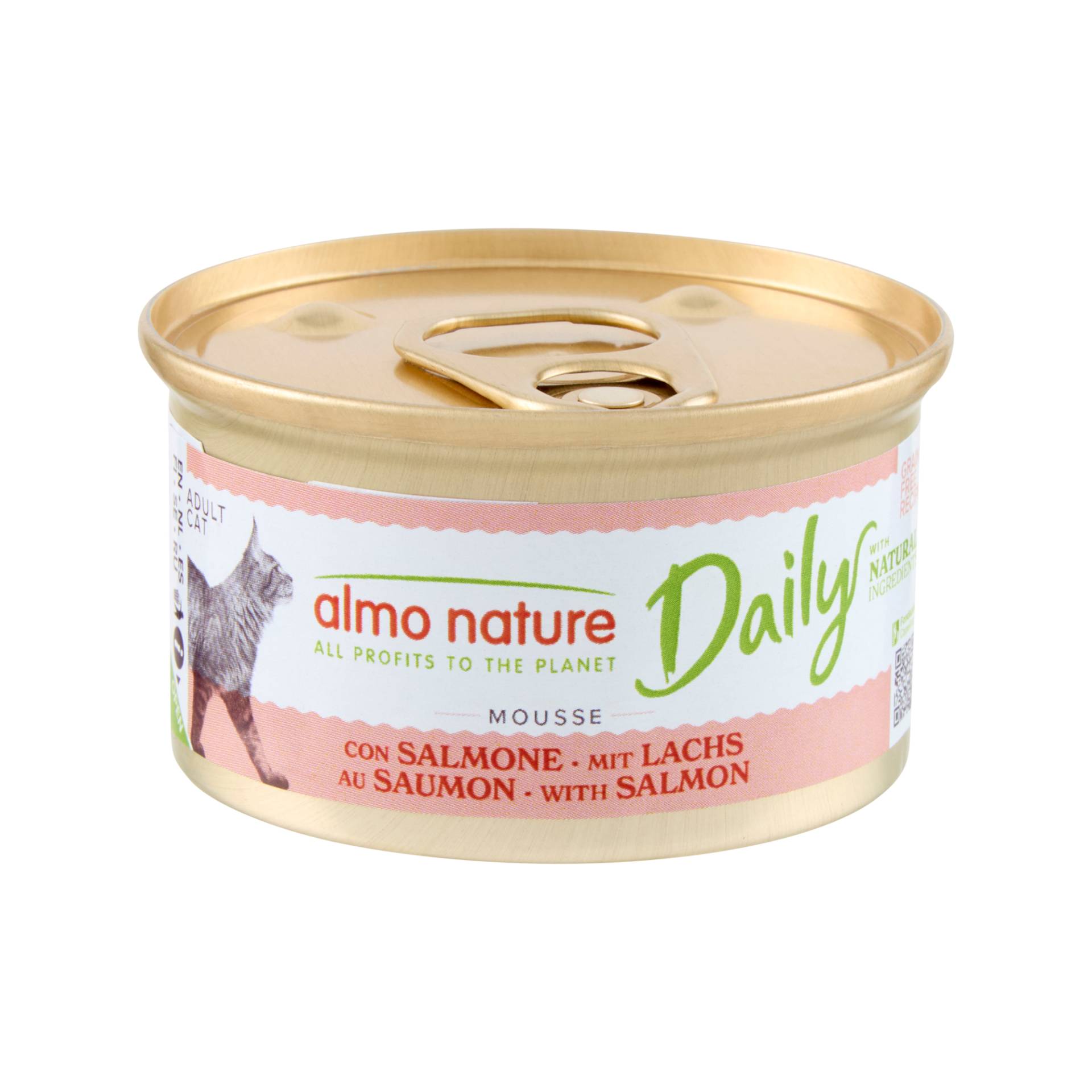 Almo Nature Daily Mousse Katzenfutter - Dosen - Lachs - 24 x 85 g von Almo Nature