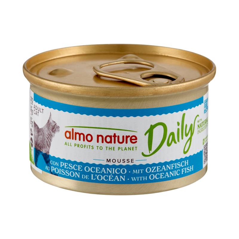 Almo Nature Daily Menu Mousse Katzenfutter - Dosen - Meeresfisch - 24 x 85 g von Almo Nature