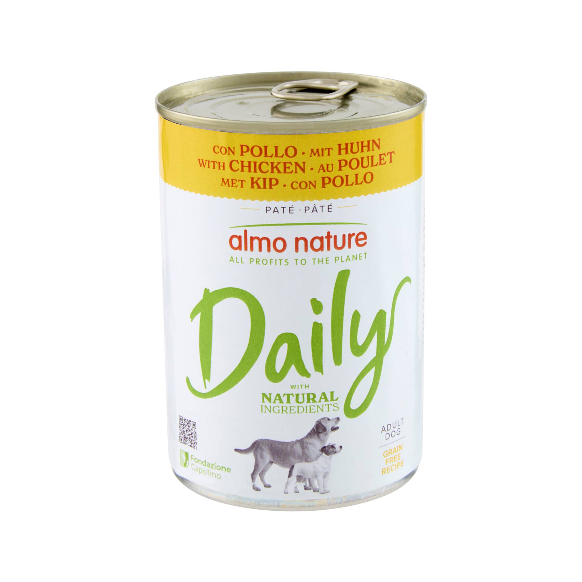 Almo Nature Daily Paté Hundefutter - Dosen - Huhn - 24 x 400 g von Almo Nature