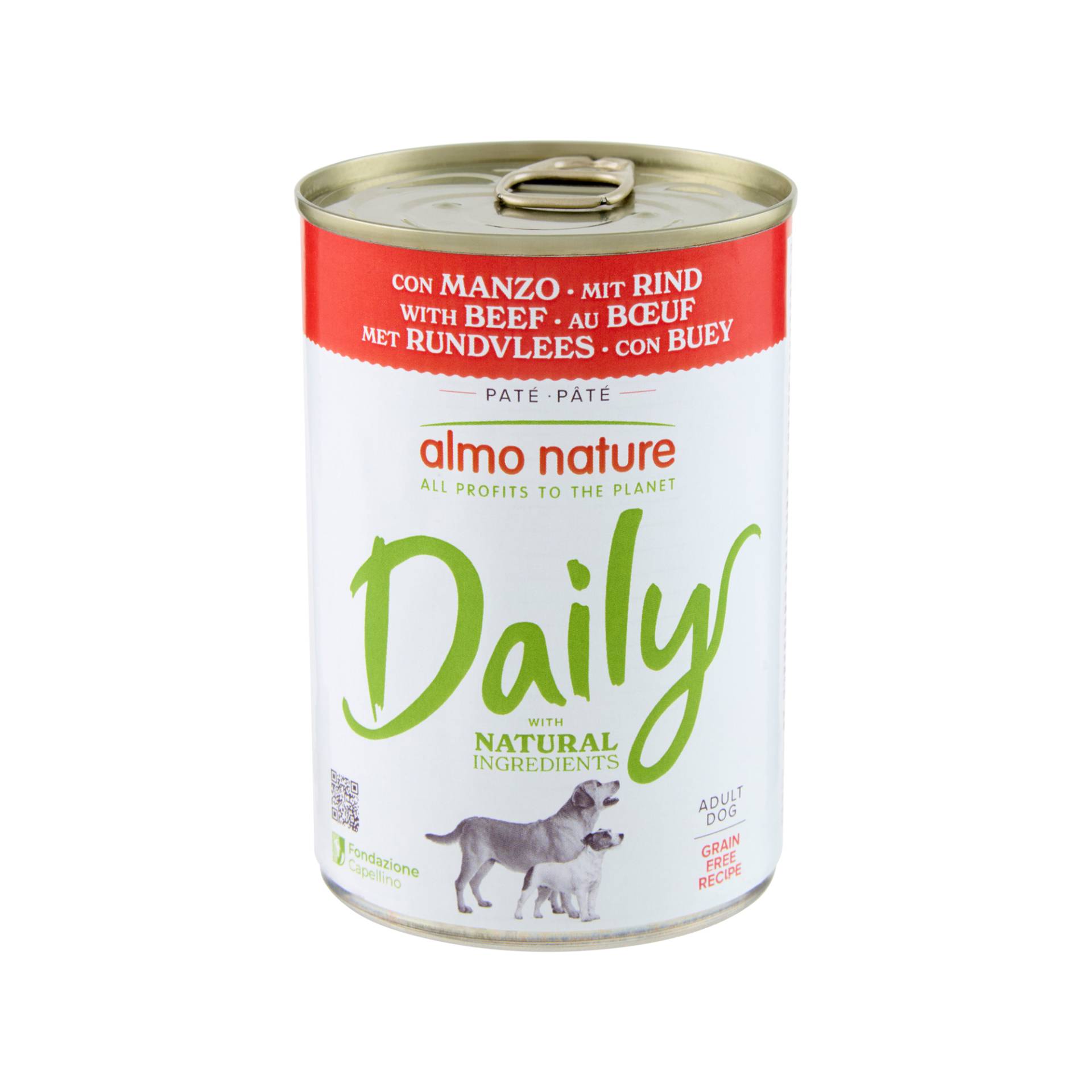 Almo Nature Daily Paté Hundefutter - Dosen - Rind - 24 x 400 g von Almo Nature