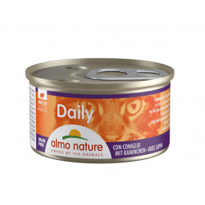 Almo Nature Daily Mousse mit Kaninchen Katzen-Nassfutter (85 g) 48 x 85 g von Almo Nature