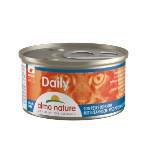 Almo Nature Daily Mousse mit Ozeanfisch Katzen-Nassfutter (85 g) 48 x 85 g von Almo Nature