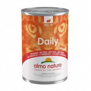 Almo Nature Daily mit Rind Katzen-Nassfutter (400 g) 12 x 400 g von Almo Nature