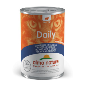 Almo Nature Daily mit Kabeljau Katzen-Nassfutter (400 g) 24 x 400 g von Almo Nature