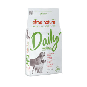 Almo Nature Daily mit Rind und Reis Hundefutter 12 kg von Almo Nature