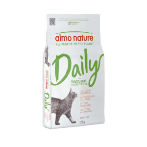 Almo Nature Daily mit Thunfisch und Lachs Katzenfutter 12 kg von Almo Nature