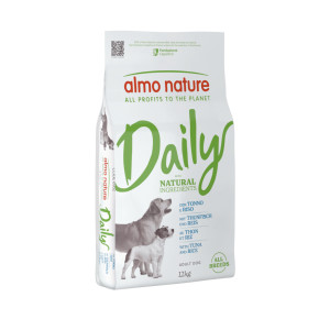 Almo Nature Daily mit Thunfisch und Reis Hundefutter 12 kg von Almo Nature