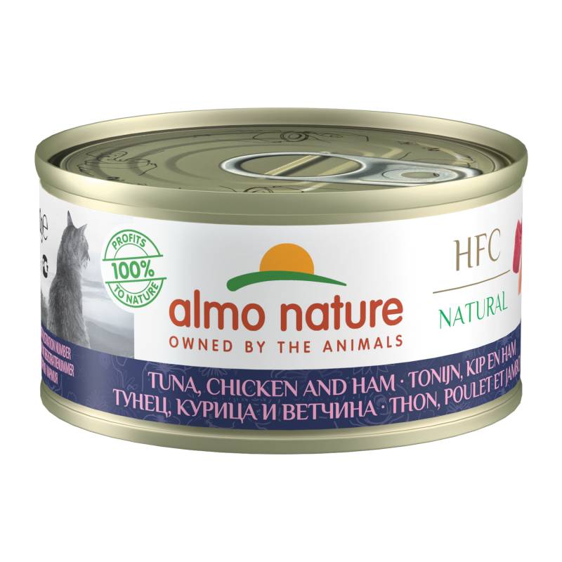 Almo Nature HFC 70 Cuisine Katzenfutter - Thunfisch, Huhn & Schinken - 24 x 70 g von Almo Nature