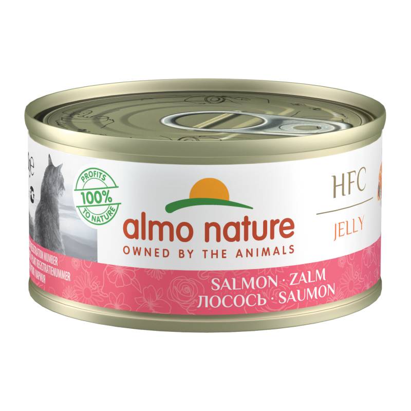 Almo Nature HFC 70 Jelly Katzenfutter - Dosen - Lachs - 24 x 70g von Almo Nature