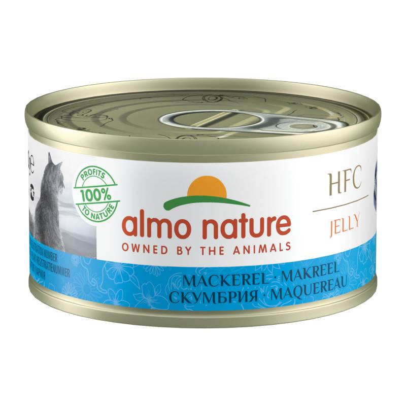 Almo Nature HFC 70 Jelly Katzenfutter - Dosen - Makrele - 24 x 70 g von Almo Nature