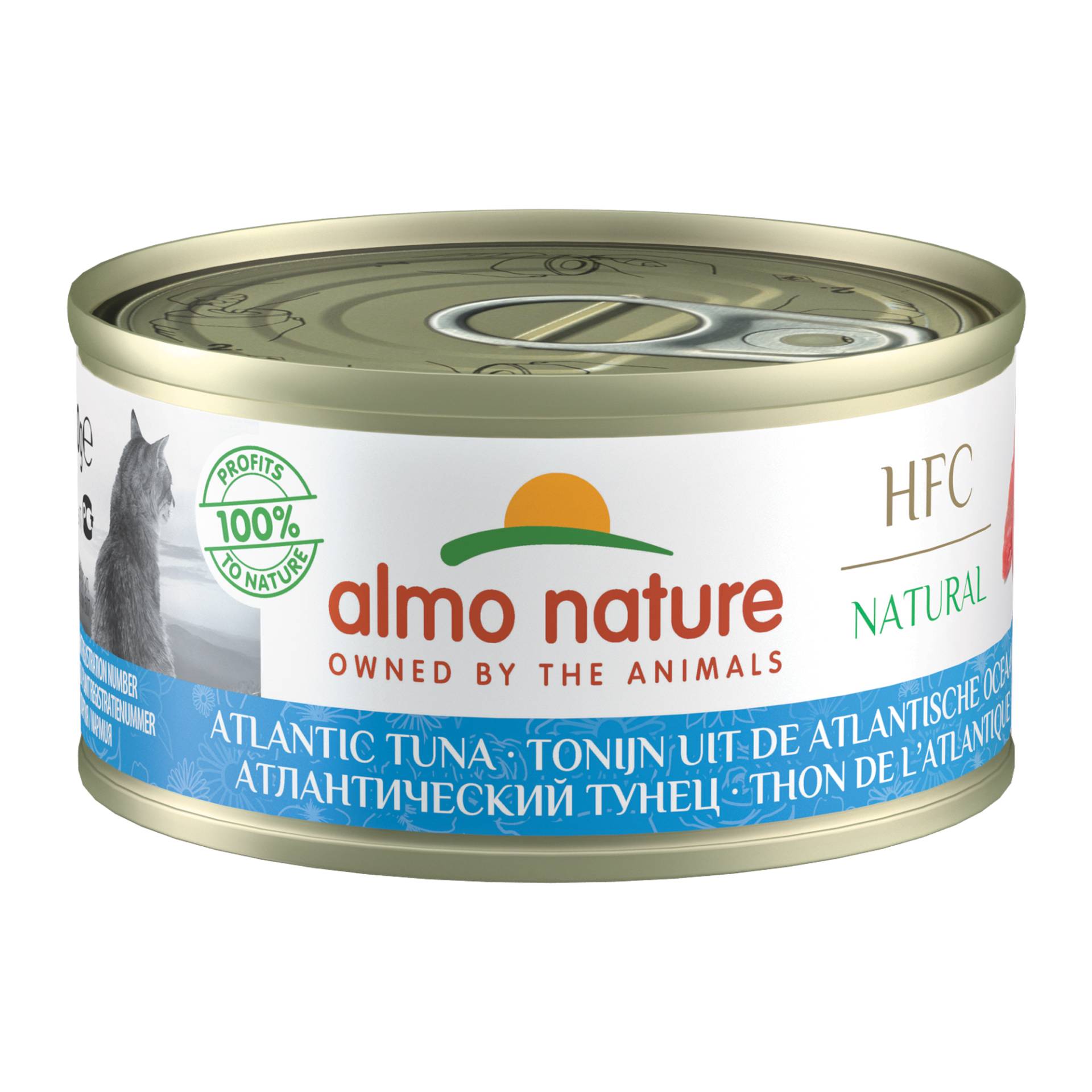 Almo Nature HFC 70 Natural Katzenfutter - Dosen - Atlantik Thunfisch - 24 x 70 g von Almo Nature