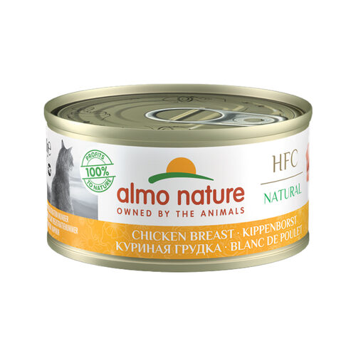 Almo Nature HFC 70 Natural Katzenfutter - Dosen - Hühnerbrust - 24 x 70 g von Almo Nature