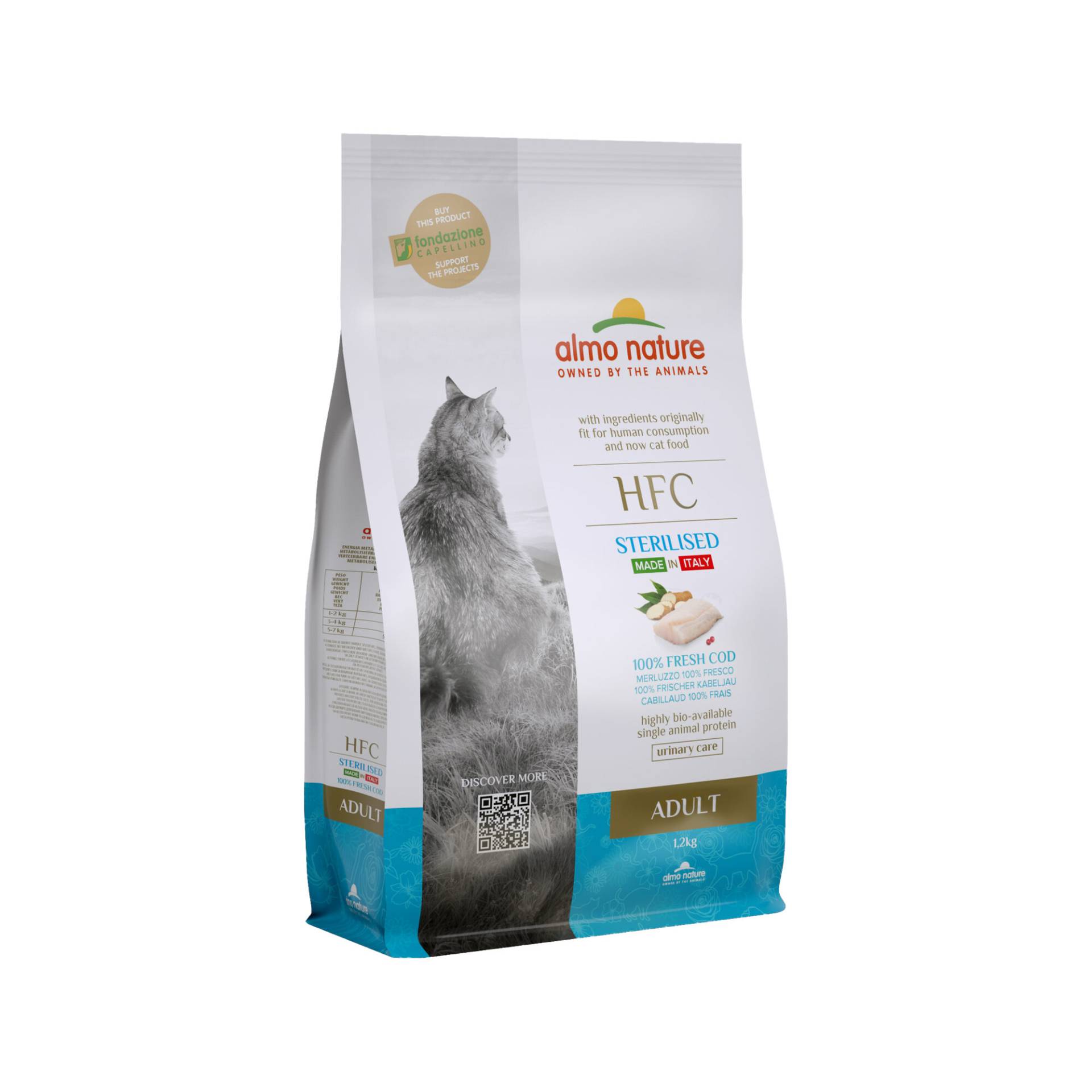 Almo Nature HFC Adult Sterilised Katzenfutter - Kabeljau - 1,2 kg von Almo Nature