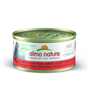 Almo Nature HFC Complete Lachs und Thunfisch mit Karotte Katzen-Nassfutter (70 g) 24 x 70 g von Almo Nature