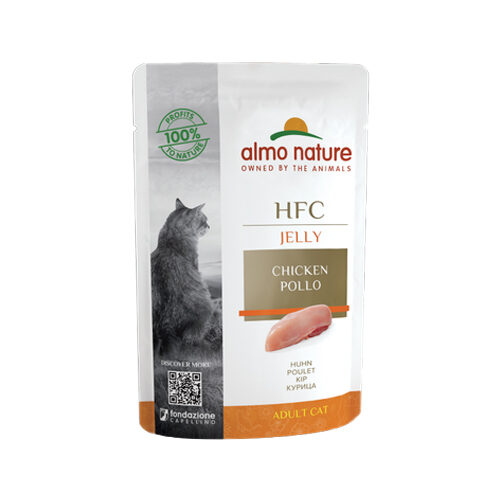 Almo Nature HFC Jelly Katzenfutter - Frischebeutel - Huhn - 24 x 55 g von Almo Nature