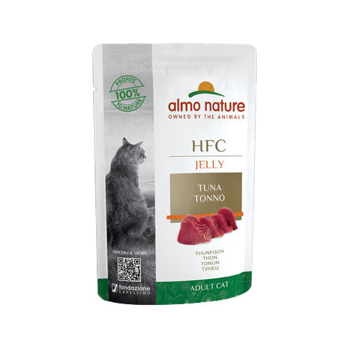 Almo Nature HFC Jelly Katzenfutter - Frischebeutel - Thunfisch - 24 x 55 g von Almo Nature