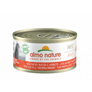 Almo Nature HFC Jelly Lachs mit Karotte Katzen-Nassfutter (70 g) 24 x 70 g von Almo Nature