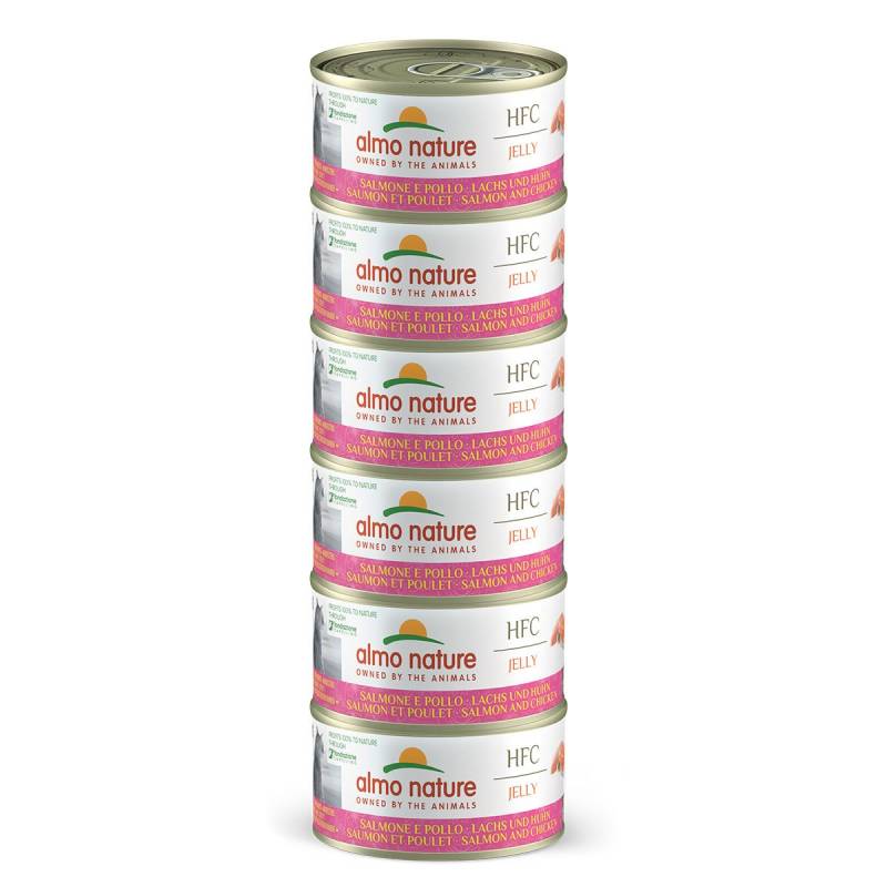 Almo Nature HFC Jelly Megapack Lachs & Huhn 6x70g von Almo Nature