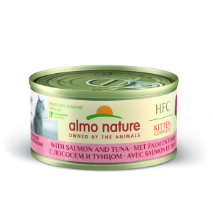 Almo Nature HFC Kitten Complete mit Lachs und Thunfisch Katzen-Nassfutter (70 g) 24 x 70 g von Almo Nature