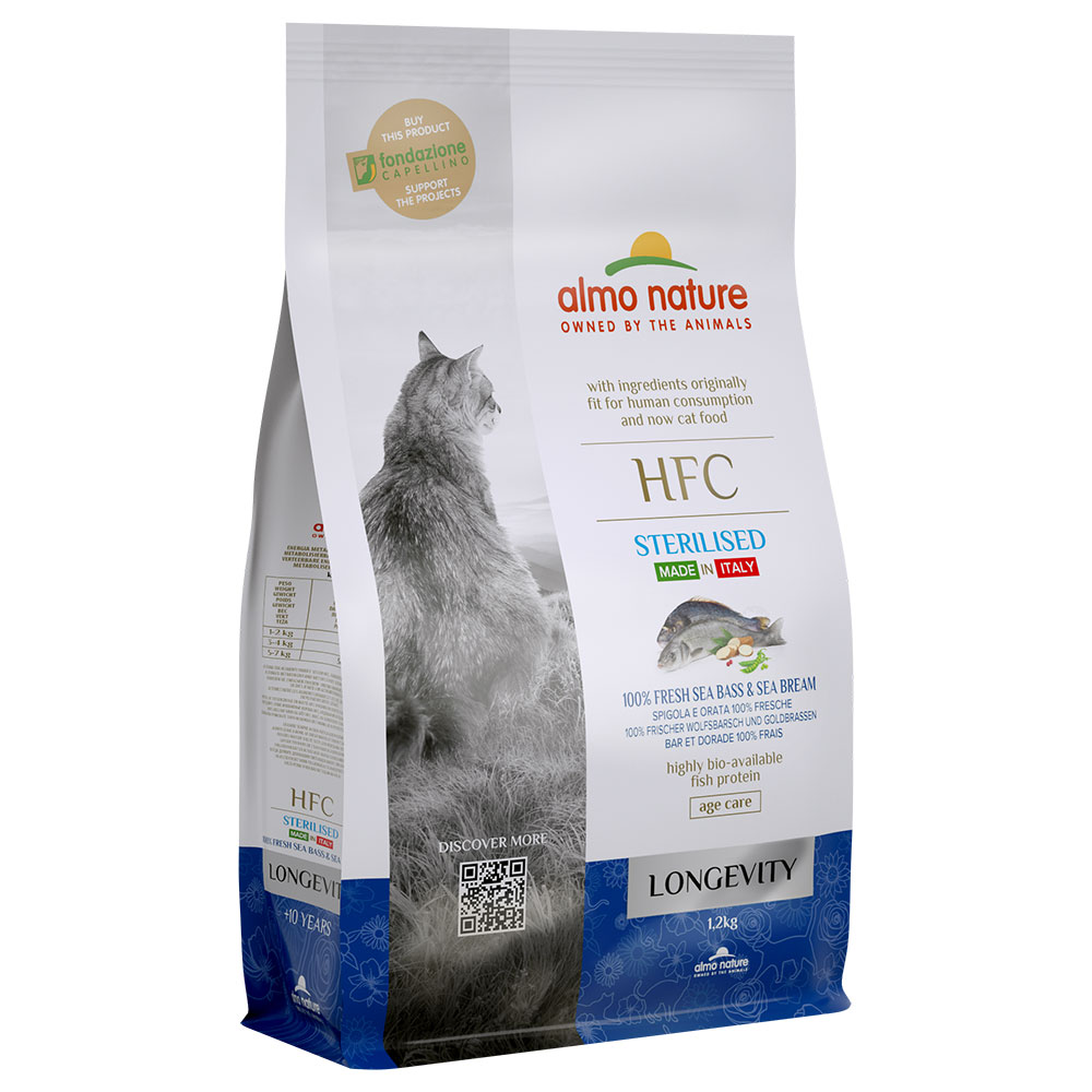 Almo Nature HFC Longevity Sterilized Wolfsbarsch & Goldbrasse - 1,2 kg von Almo Nature HFC